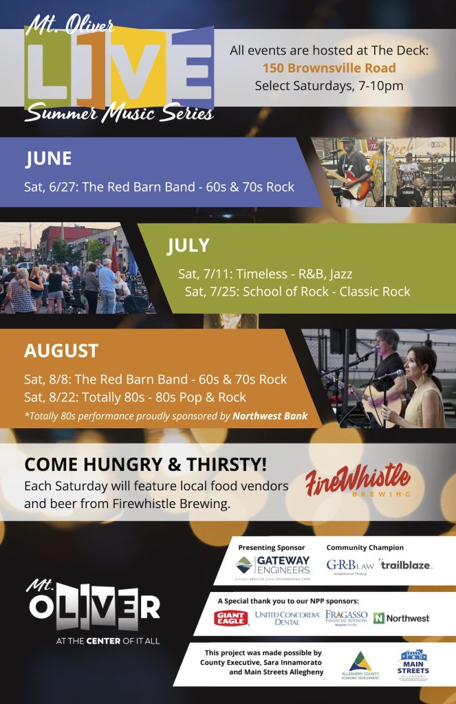 Mt. Oliver Live Summer Music Series
